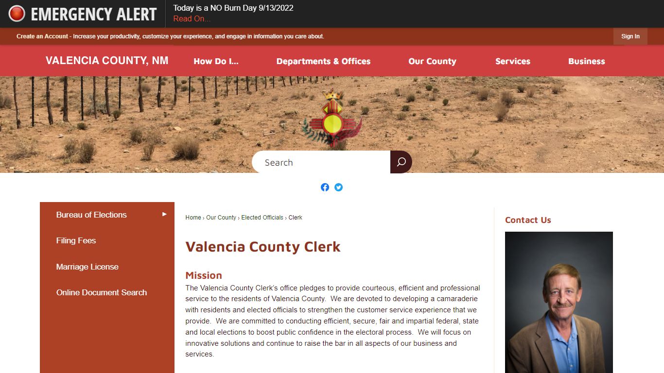 Valencia County Clerk | Valencia County, NM